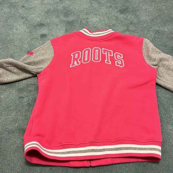 Vintage Roots zip up. No hood. Bright pink and grey. Worn once - Picture 3 of 6
